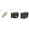 WTYK MODULARNY PRZELOTOWY EKRANOWANY RJ45T/6-EKRAN*P100 TYP EZ